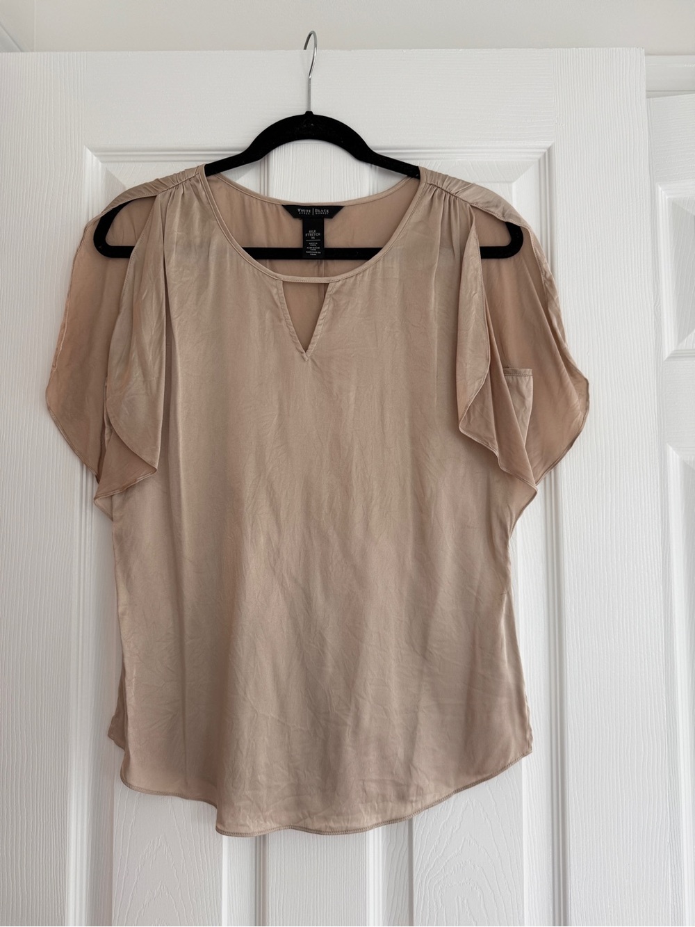 White House black market silk blouse